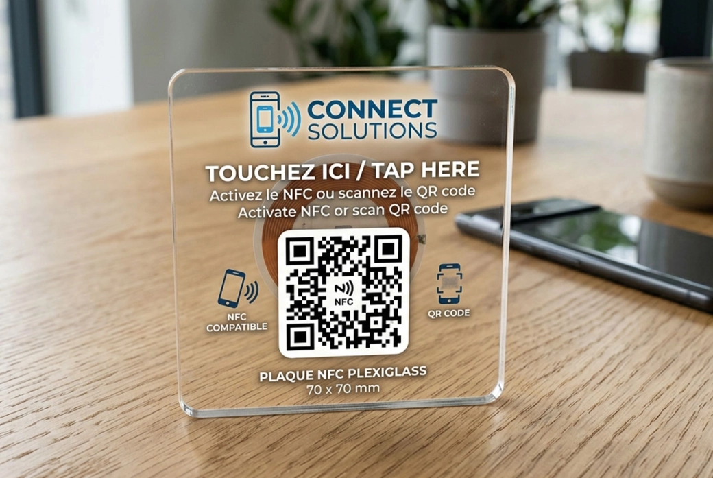 Plaque-NFC-Plexiglass-70x70-mm